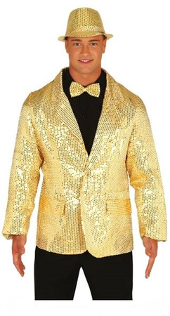 MARYNARKA CEKINOWA ZŁOTA