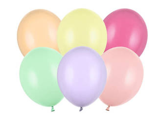 BALONY 30cm, PASTEL MIX 10 szt.