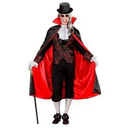 PELERYNA CZARNO CZERWONA 135 CM