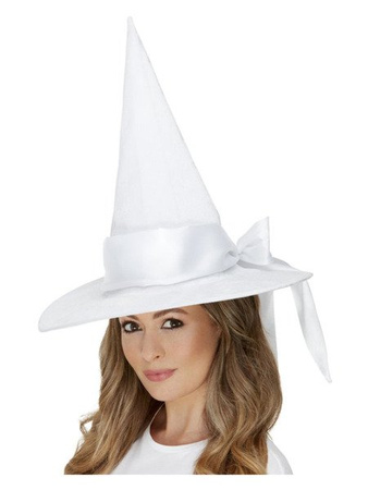 Deluxe Witch Hat, White