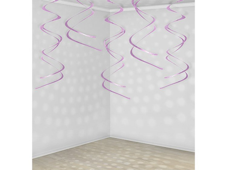 Dekoracje wiszące Świderki, róż (1 op. / 5 szt.)