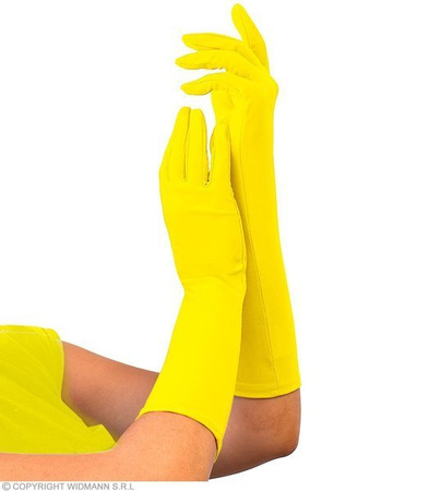RĘKAWICZKI NEONOWE ŻÓŁTE 40CM