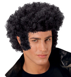 PERUKA MĘSKA CZARNA LATA 50 ELVIS