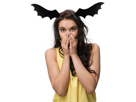 Opaska Nietoperz, czarny (1 karton / 40 szt.)