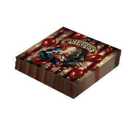 SERWETKI KLAUN HALLOWEEN 33 X 33 CM 12 SZT.