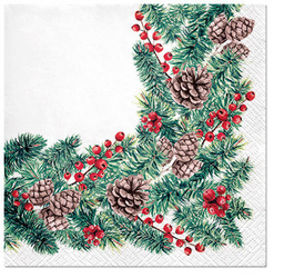 SERWETKI ŚWIĄTECZNA GAŁĄZKA 20 SZT