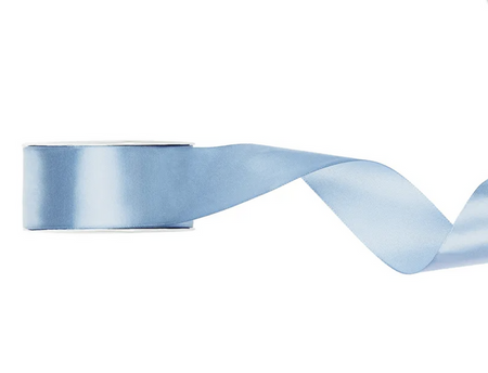 TASIEMKA SATYNOWA JASNOMGLISTONIEBIESKA 38MM/25M
