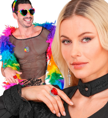 PIERŚCIONEK CZERWONE SERCE