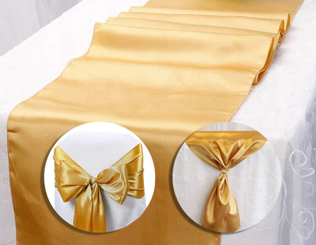 SATYNA GŁADKA ZŁOTA 0,36 x 9 m