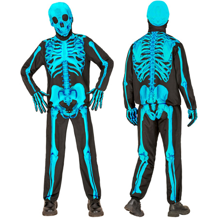 STRÓJ DZIECIĘCY NIEBIESKI SZKIELETOR