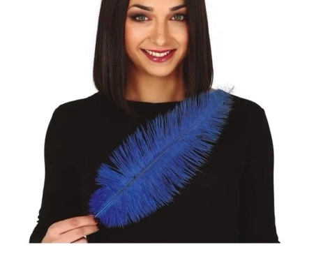 PIÓRO STRUSIE NIEBIESKIE 40 CM 1 SZT.