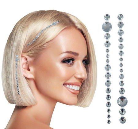 NAKLEJKI KRYSZTAŁKI DO WŁOSÓW 