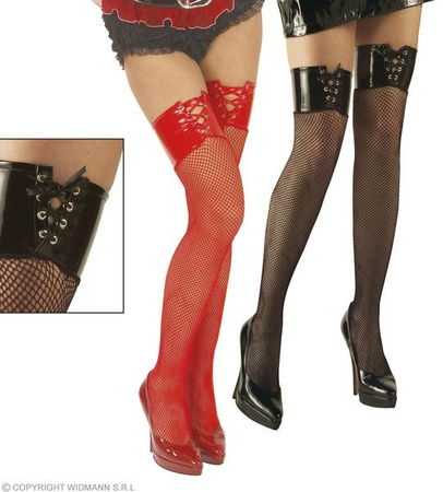 POŃCZOCHY KABARETKI CZARNE