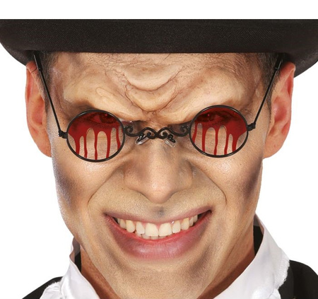 KRWAWE OKULARY HALLOWEEN