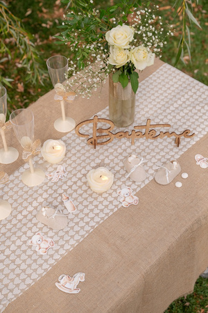 BIEŻNIK KORONKOWY KOŚĆ SŁONIOWA SERCA 28 X 250 CM