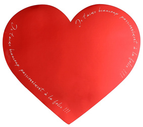 PODKŁADKA POD TALERZ CZERWONE SERCE 2 SZT