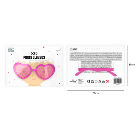OKULARY SERCA RÓŻOWE