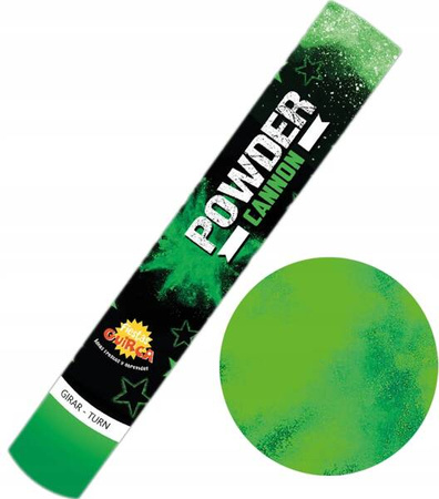 TUBA STRZELAJĄCA Z PROSZKIEM HOLI ZIELONYM 30 CM