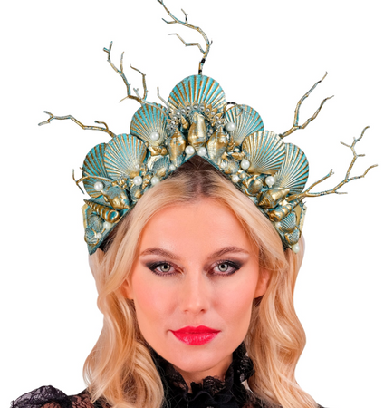 OPASKA KRÓLOWA MÓRZ NIEBIESKO-ZŁOTA