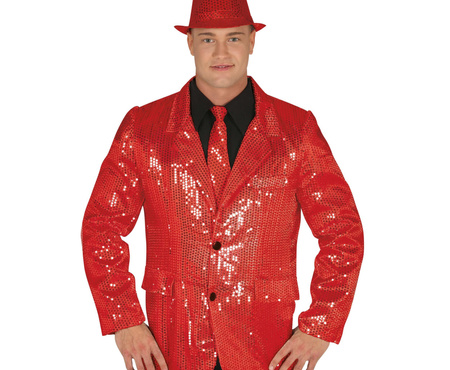 MARYNARKA CEKINOWA CZERWONA 