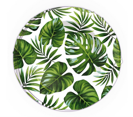 TALERZYKI PAPIEROWE LIŚCIE 6 SZT