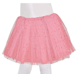 SPÓDNICZKA DZIWECZĘCA TUTU RÓŻWA 30 CM