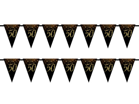 BANER GIRLANDA PAPIEROWA 50 URODZINY 5 M