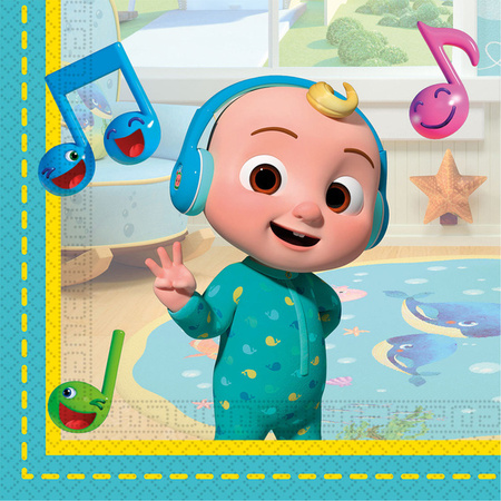 ZESTAW COCOMELON TALERZYKI+KUBECZKI+SERWETKI