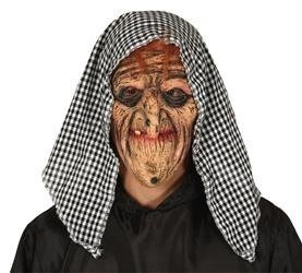 MASKA LATEKSOWA WIEDŹMA CHUSTA