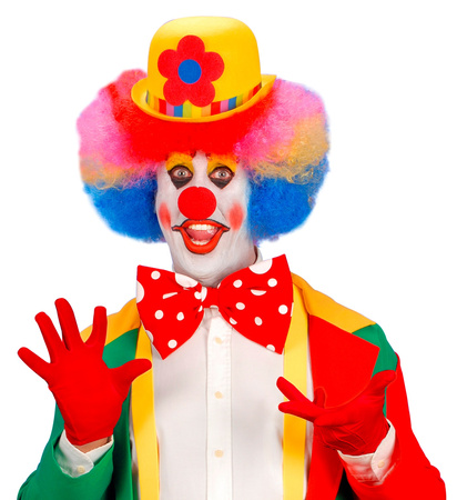 RĘKAWICZKI KLAUNA CZERWONE