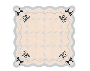 SERWETKI PAPIEROWE 33 CM KREMOWE 40 HAPPY 12 SZT