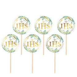 PIKERY TOPPERY KOMUNIJNE IHS 6 SZT