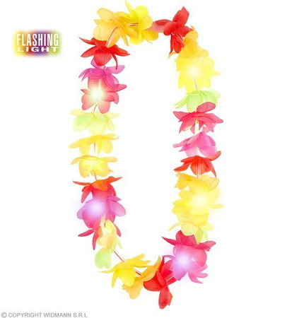 KWIATY HAWAJSKIE KOLOROWE DELIKATNIE ŚWIECĄCE