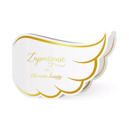 ZAPROSZENIA NA CHRZEST ŚWIĘTY SKRZYDŁA