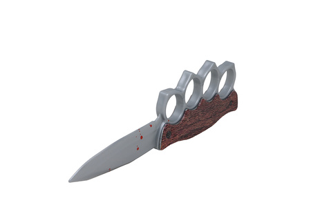 NOŻYK Z KASTETEM 21 CM