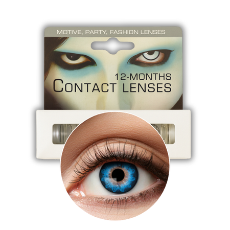 SOCZEWKI ROCZNE NATURALNE NIEBIESKIE A57