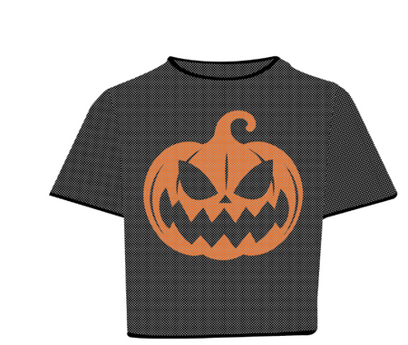 KOSZULKA Z SIATKI DYNIA HALLOWEEN