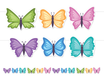 GIRLANDA MOTYLKI 5 M