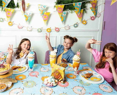 TALERZYKI PAPIEROWE DONUT 23 CM 8 SZT