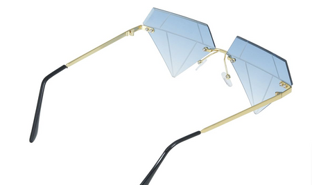 OKULARY NIEBIESKIE DIAMENTY