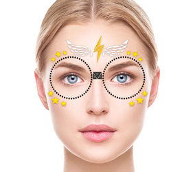 NAKLEJKI NA TWARZ CZARODZIEJKA