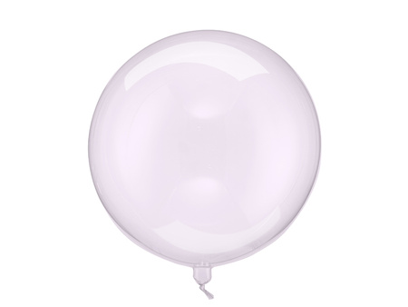 BALON KULA 40 CM TRANSPARENTNY FIOLET