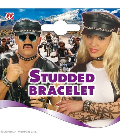 BRANSOLETA PUNK Z ĆWIEKAMI