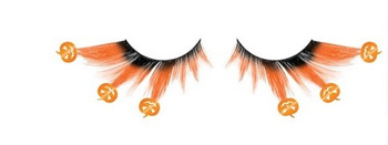 SZTUCZNE RZĘSY DYNIE POMARAŃCZOWE