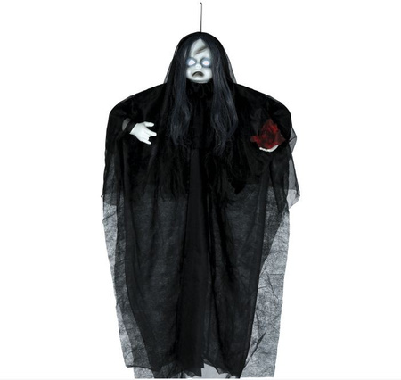 DEKORACJA INTERAKTYWNA UPIORNA LALKA 90 CM