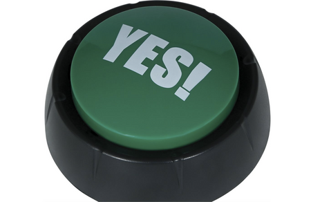 GRA 2 PRZYCISKI "TAK" I "NIE" 9 CM