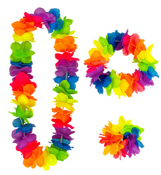 ZESTAW KWIATY HAWAJSKIE MULTIKOLOR 3 ELEMENTY