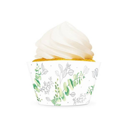 PAPILOTKI DO BABECZEK KOMUNIA ŚWIĘTA SREBRNE 6 SZT. IHS