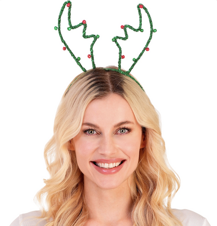 ZIELONA OPASKA ŚWIĄTECZNA RENIFERA