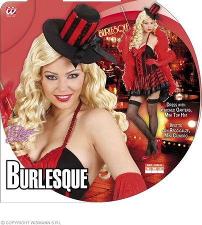 SUKIENKA RETRO CZARNO CZERWONA